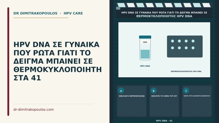θερμοκυκλοποιητής στο δείγμα HPV DNA