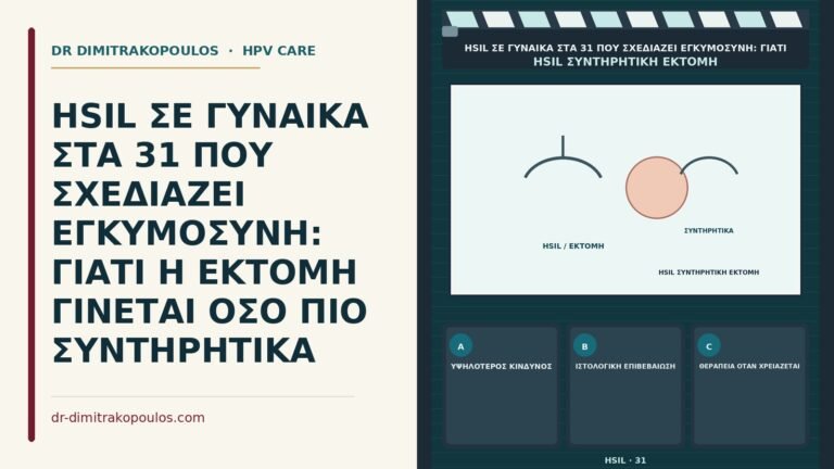 συντηρητική εκτομή σε HSIL με σχέδιο εγκυμοσύνης