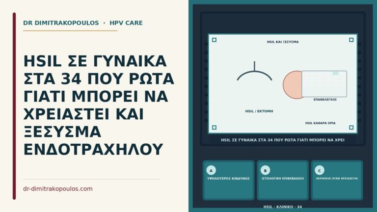 ενδοτραχηλικό ξέσυσμα σε HSIL