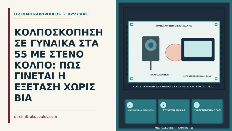κολποσκόπηση σε στενό κόλπο