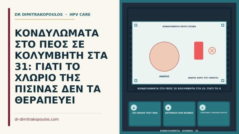 χλώριο πισίνας και κονδυλώματα πέους