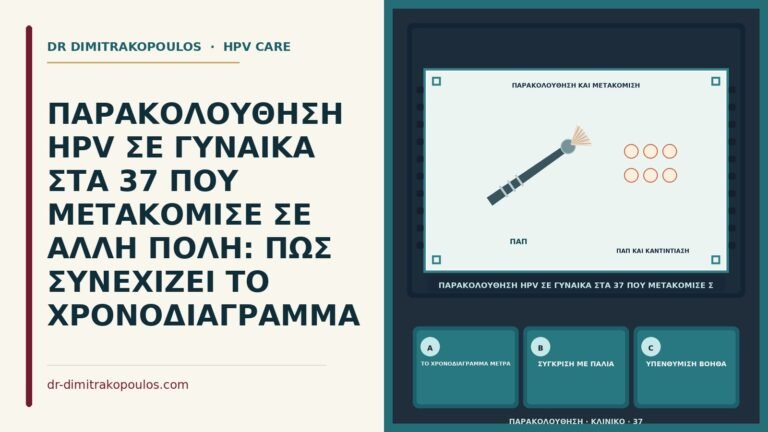 μετακόμιση και συνέχεια παρακολούθησης HPV