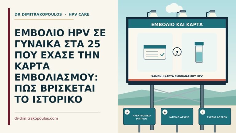 χαμένη κάρτα εμβολιασμού HPV