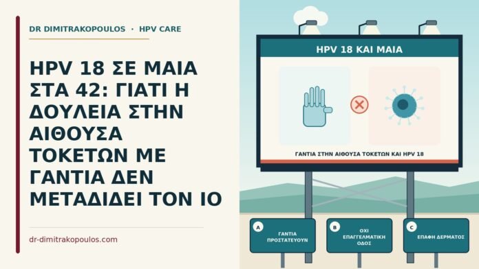HPV 18 ΣΕ ΜΑΙΑ ΣΤΑ 42: ΓΙΑΤΙ Η ΔΟΥΛΕΙΑ ΣΤΗΝ ΑΙΘΟΥΣΑ ΤΟΚΕΤΩΝ ΜΕ ΓΑΝΤΙΑ ΔΕΝ ΜΕΤΑΔΙΔΕΙ ΤΟΝ ΙΟ γάντια στην αίθουσα τοκετών και HPV 18