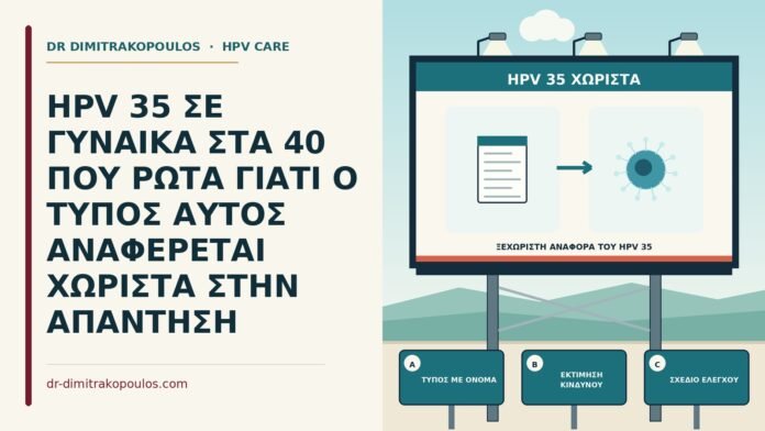 HPV 35 ΣΕ ΓΥΝΑΙΚΑ ΣΤΑ 40 ΠΟΥ ΡΩΤΑ ΓΙΑΤΙ Ο ΤΥΠΟΣ ΑΥΤΟΣ ΑΝΑΦΕΡΕΤΑΙ ΧΩΡΙΣΤΑ ΣΤΗΝ ΑΠΑΝΤΗΣΗ ξεχωριστή αναφορά του HPV 35