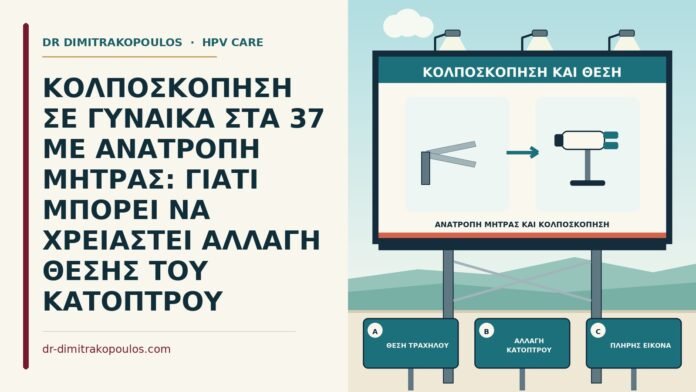 ανατροπή μήτρας και κολποσκόπηση