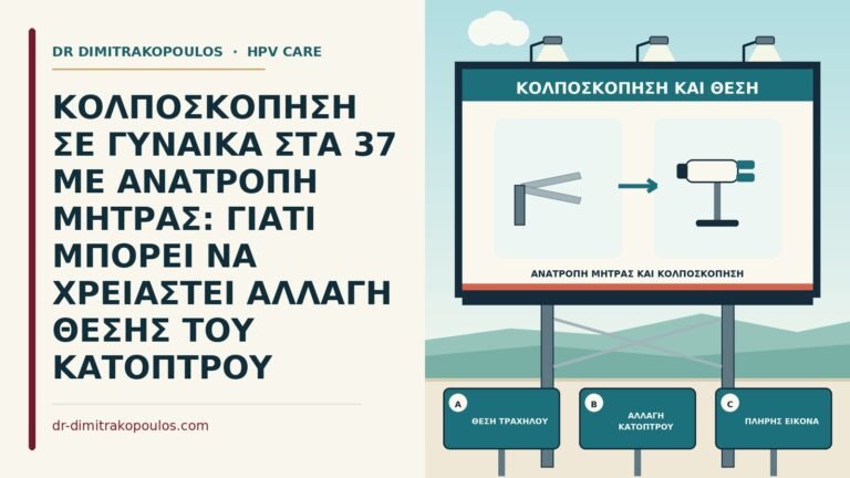 ανατροπή μήτρας και κολποσκόπηση