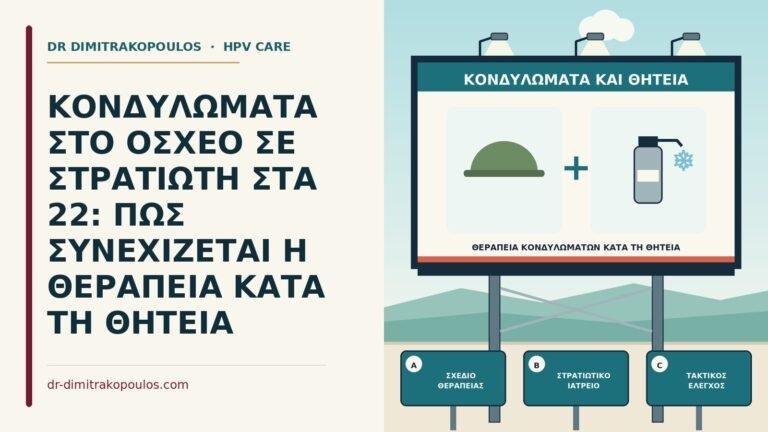 θεραπεία κονδυλωμάτων κατά τη θητεία