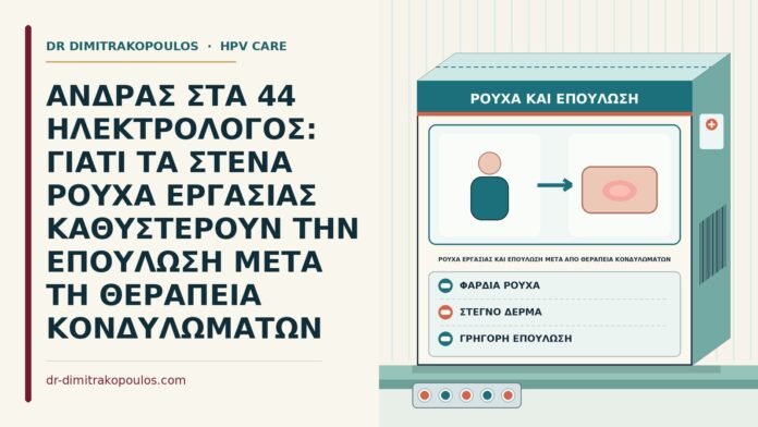 ρούχα εργασίας και επούλωση μετά από θεραπεία κονδυλωμάτων