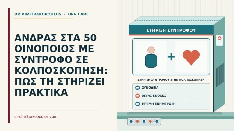 στήριξη συντρόφου στην κολποσκόπηση