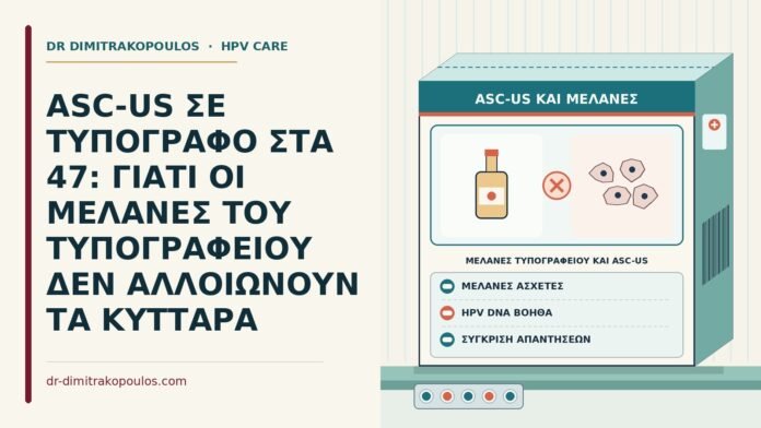 ASC-US ΣΕ ΤΥΠΟΓΡΑΦΟ ΣΤΑ 47: ΓΙΑΤΙ ΟΙ ΜΕΛΑΝΕΣ ΤΟΥ ΤΥΠΟΓΡΑΦΕΙΟΥ ΔΕΝ ΑΛΛΟΙΩΝΟΥΝ ΤΑ ΚΥΤΤΑΡΑ μελάνες τυπογραφείου και ASC-US