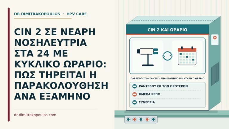 παρακολούθηση CIN 2 ανά εξάμηνο με κυκλικό ωράριο