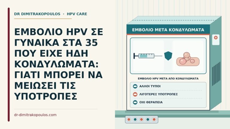 εμβόλιο HPV μετά από κονδυλώματα