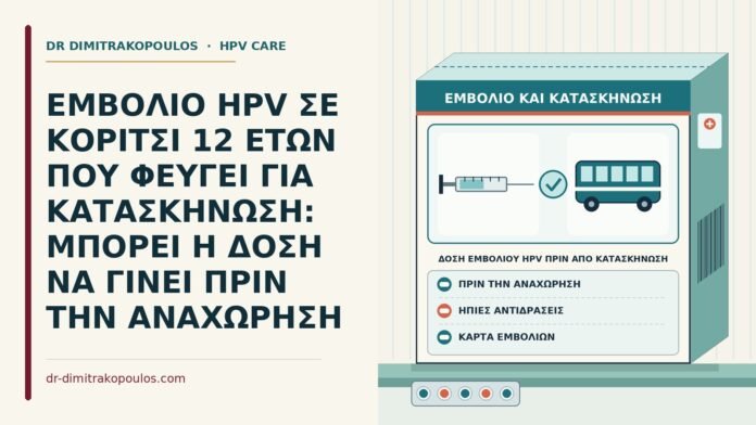 δόση εμβολίου HPV πριν από κατασκήνωση