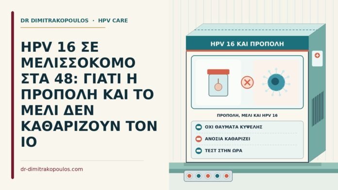πρόπολη, μέλι και HPV 16