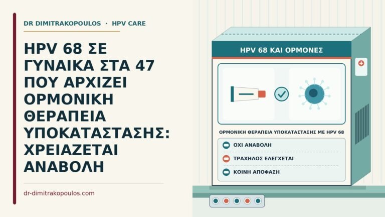 ορμονική θεραπεία υποκατάστασης με HPV 68