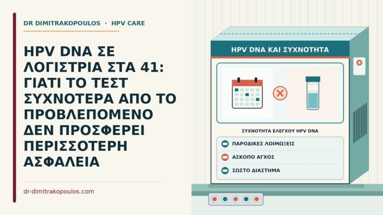 συχνότητα ελέγχου HPV DNA