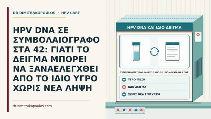 συμπληρωματικός έλεγχος από το ίδιο δείγμα HPV DNA