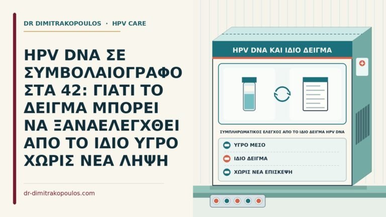 συμπληρωματικός έλεγχος από το ίδιο δείγμα HPV DNA