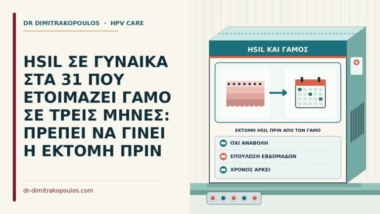 εκτομή HSIL πριν από τον γάμο