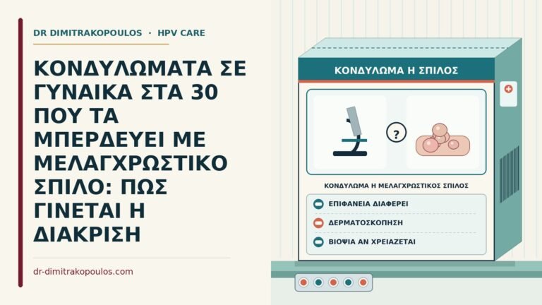 κονδύλωμα ή μελαγχρωστικός σπίλος