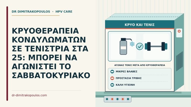 αγώνας τένις μετά από κρυοθεραπεία