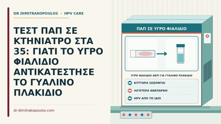 υγρό φιαλίδιο αντί για γυάλινο πλακίδιο