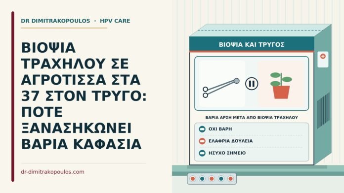 βαριά άρση μετά από βιοψία τραχήλου