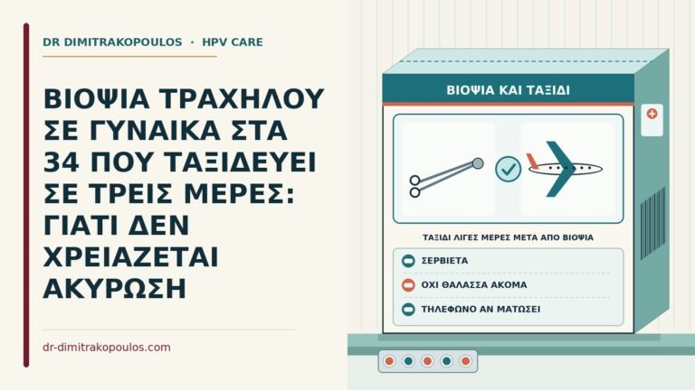 ταξίδι λίγες μέρες μετά από βιοψία