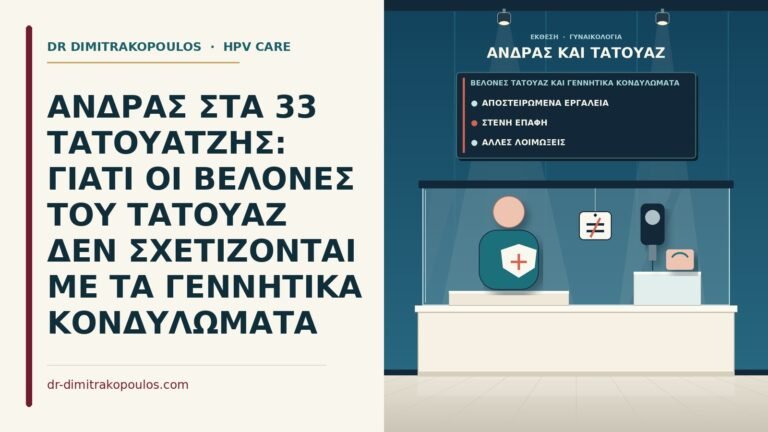 βελόνες τατουάζ και γεννητικά κονδυλώματα
