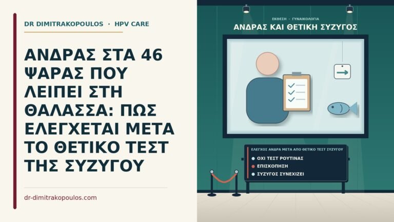 έλεγχος άνδρα μετά από θετικό τεστ συζύγου