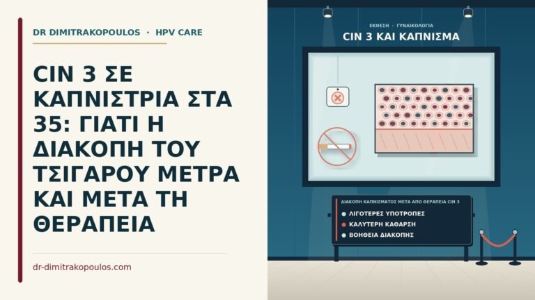 διακοπή καπνίσματος μετά από θεραπεία CIN 3