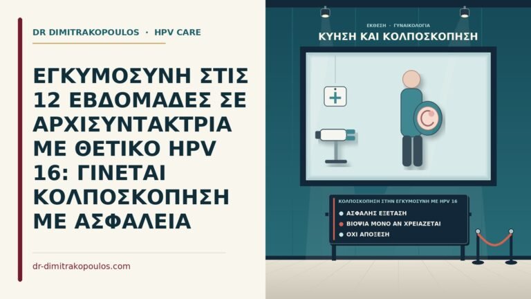 κολποσκόπηση στην εγκυμοσύνη με HPV 16