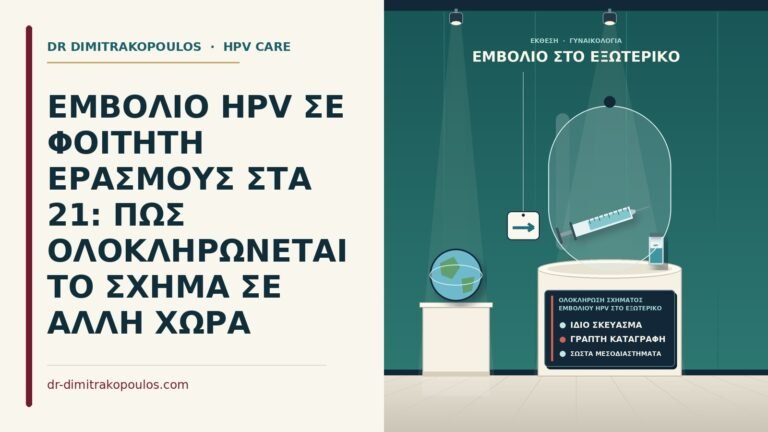 ολοκλήρωση σχήματος εμβολίου HPV στο εξωτερικό