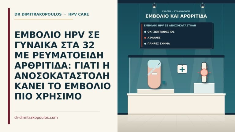 εμβόλιο HPV σε ανοσοκαταστολή