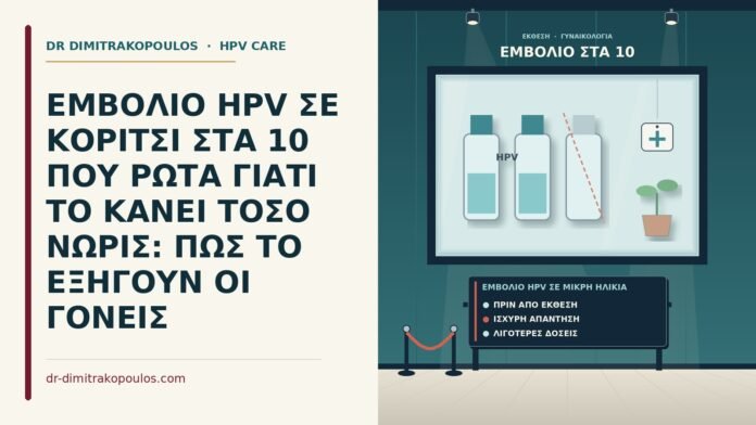 εμβόλιο HPV σε μικρή ηλικία