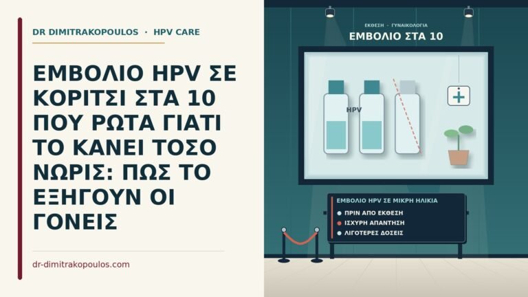 εμβόλιο HPV σε μικρή ηλικία