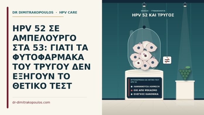 φυτοφάρμακα και θετικό τεστ HPV 52
