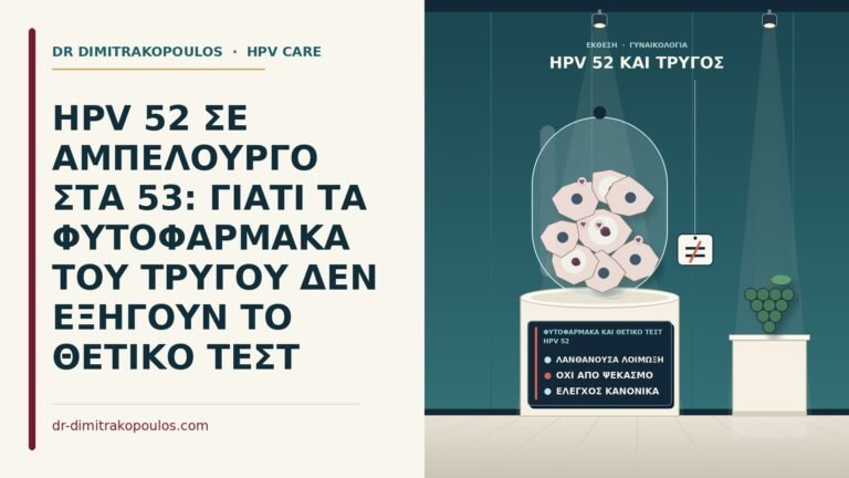 φυτοφάρμακα και θετικό τεστ HPV 52