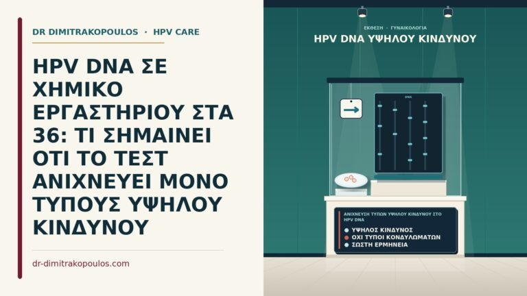 ανίχνευση τύπων υψηλού κινδύνου στο HPV DNA