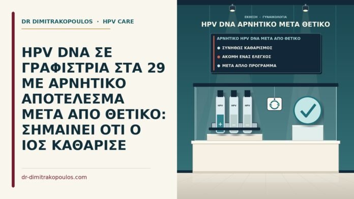 αρνητικό HPV DNA μετά από θετικό