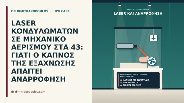 αναρρόφηση καπνού στο laser κονδυλωμάτων