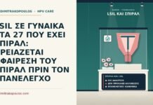 LSIL ΣΕ ΓΥΝΑΙΚΑ ΣΤΑ 27 ΠΟΥ ΕΧΕΙ ΣΠΙΡΑΛ: ΧΡΕΙΑΖΕΤΑΙ ΑΦΑΙΡΕΣΗ ΤΟΥ ΣΠΙΡΑΛ ΠΡΙΝ ΤΟΝ ΕΠΑΝΕΛΕΓΧΟ σπιράλ και LSIL