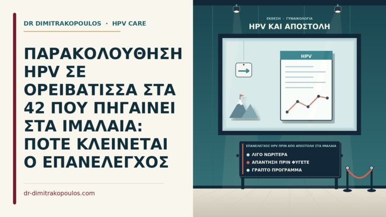 επανέλεγχος HPV πριν από αποστολή στα Ιμαλάια
