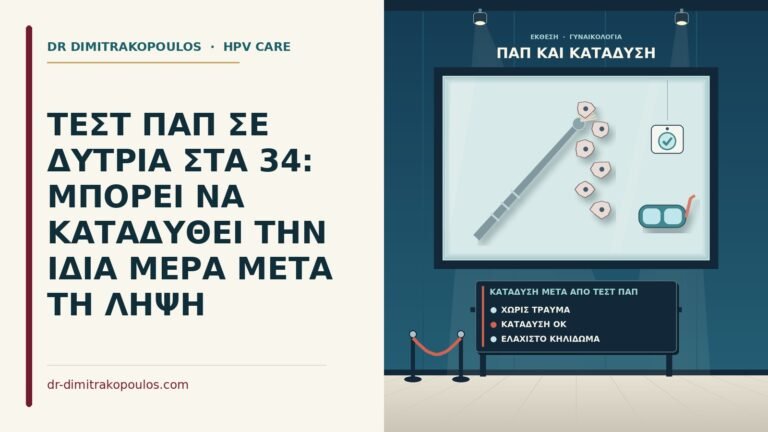 κατάδυση μετά από τεστ Παπ