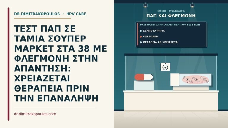 φλεγμονή στην απάντηση του τεστ Παπ
