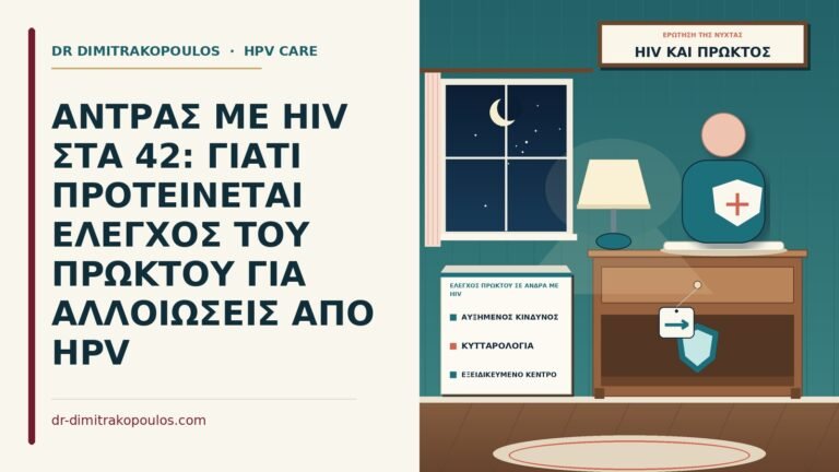 έλεγχος πρωκτού σε άνδρα με HIV