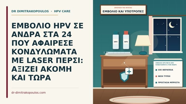 εμβόλιο HPV μετά από κονδυλώματα στον άνδρα