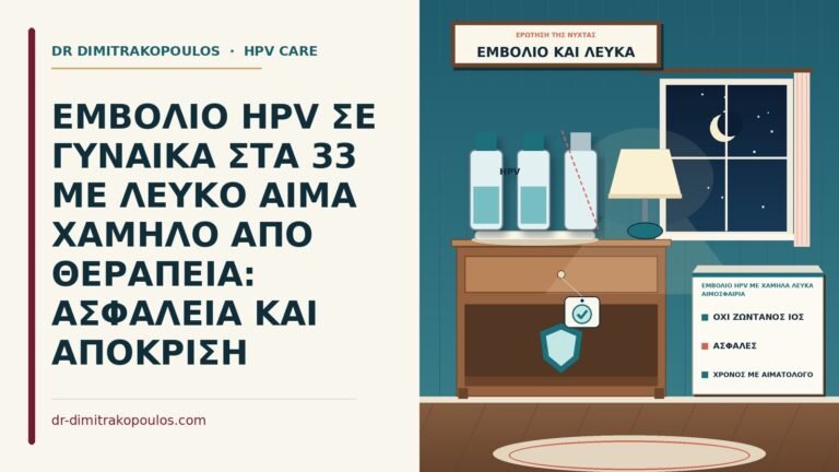 εμβόλιο HPV με χαμηλά λευκά αιμοσφαίρια