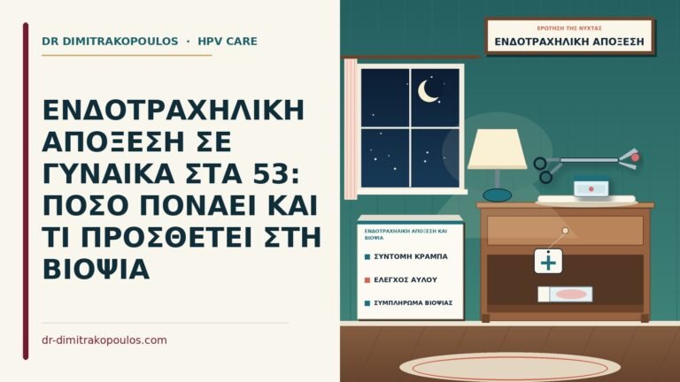 ενδοτραχηλική απόξεση και βιοψία